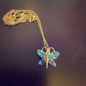 Butterfly crystal necklace 🦋